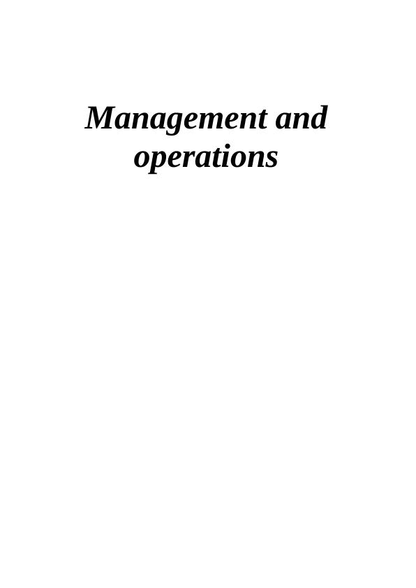 Operation Management Assignment - (Doc)_1