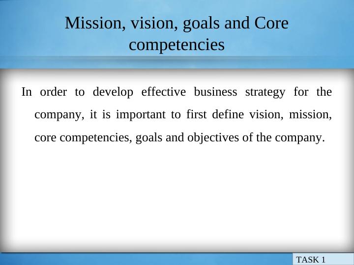 Business Strategy: Mission, Vision, Goals and Core Competencies_4