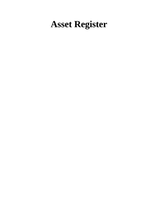 Managing Physical Assets Assignment_1