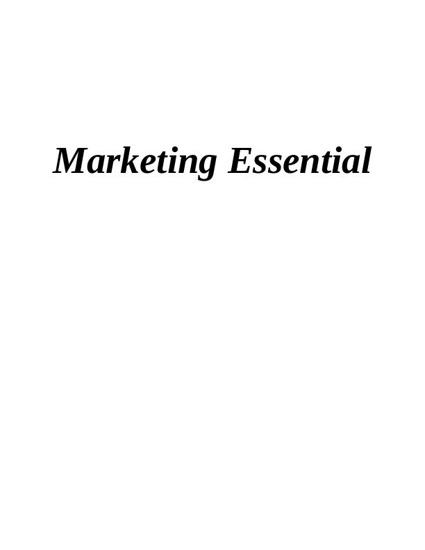 Basic Marketing Plan for an Organisation_1