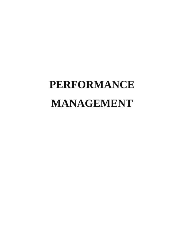 Performance Management: Approaches and Evaluation_1