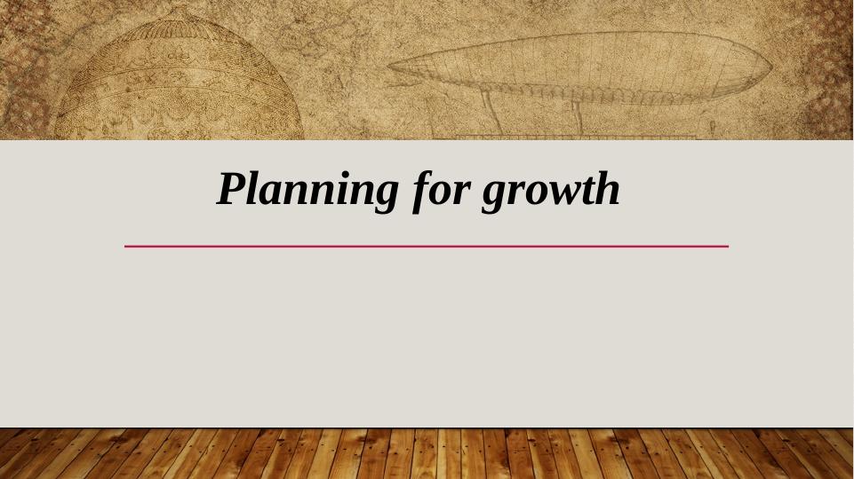 Planning for Growth: Business Plan, Funding Sources, Exit and Succession Options_1