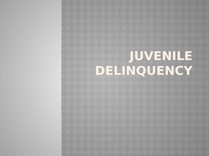 Juvenile delinquency Assignment pdf_1