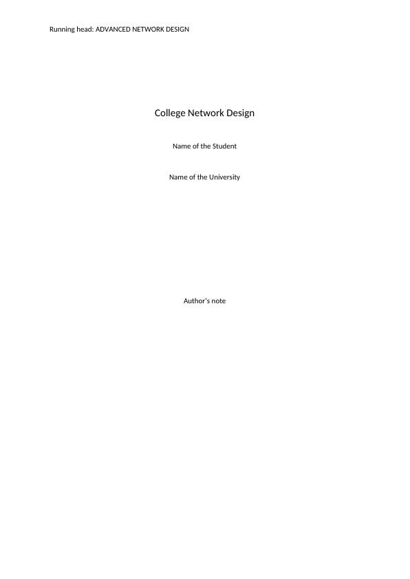 BN321 - Advanced  Network Design_1