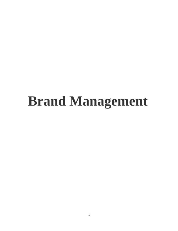Brand Management: Strategies and Importance_1