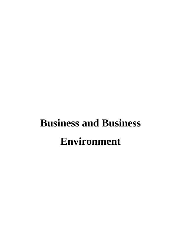 Business and Business Environment INTRODUCTION 1 TASK 11 P1 Different types of organisation_1