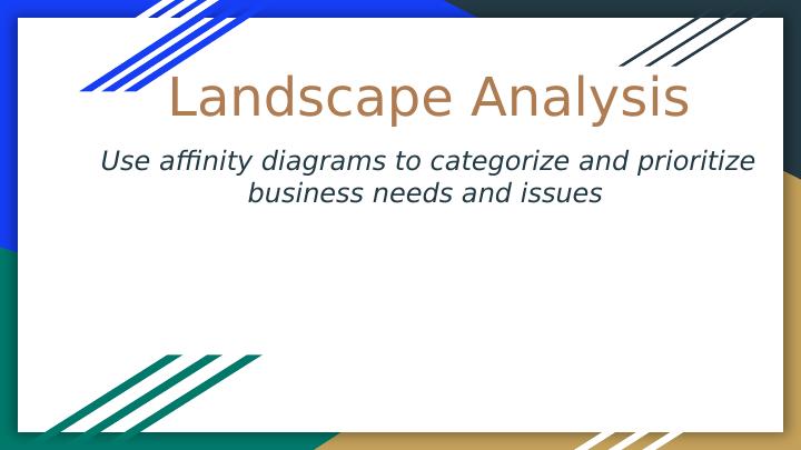 Landscape Analysis: Categorize and Prioritize Business Needs and Issues_1