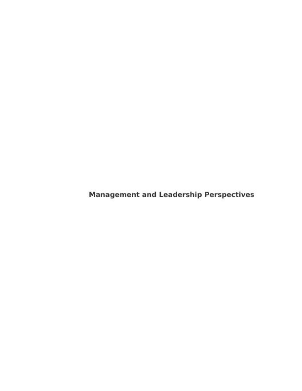 Sport Direct: Leadership and Management Perspectives_1