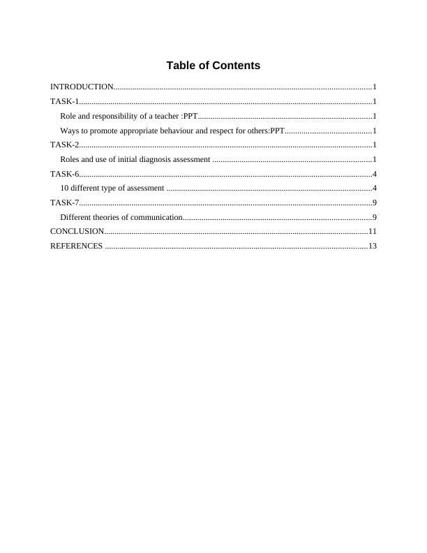 Teaching Learning and Assessment in Education and Training