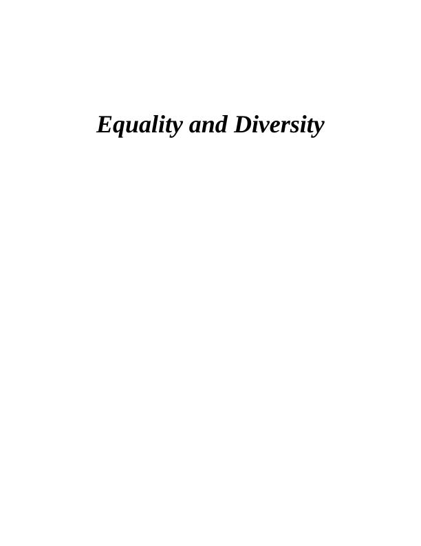 Equality and Diversity in Classroom_1