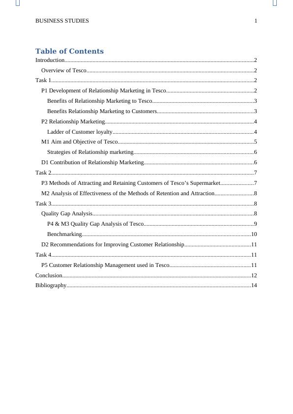 Business Studies Tesco Introduction 2 Business Studies Relationship Marketing_2