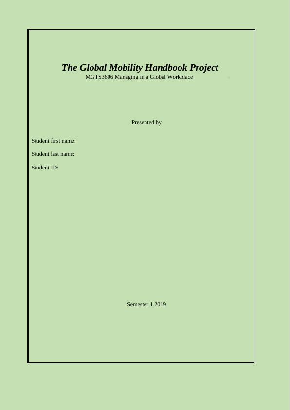 Global Mobility Handbook Project: Characteristics of Chinese Culture_1
