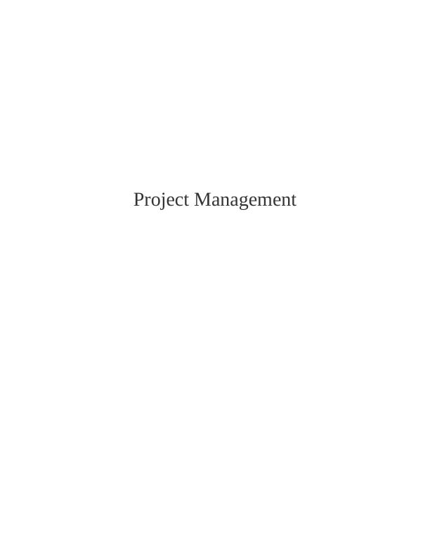 Project Management Assignment Answers_1