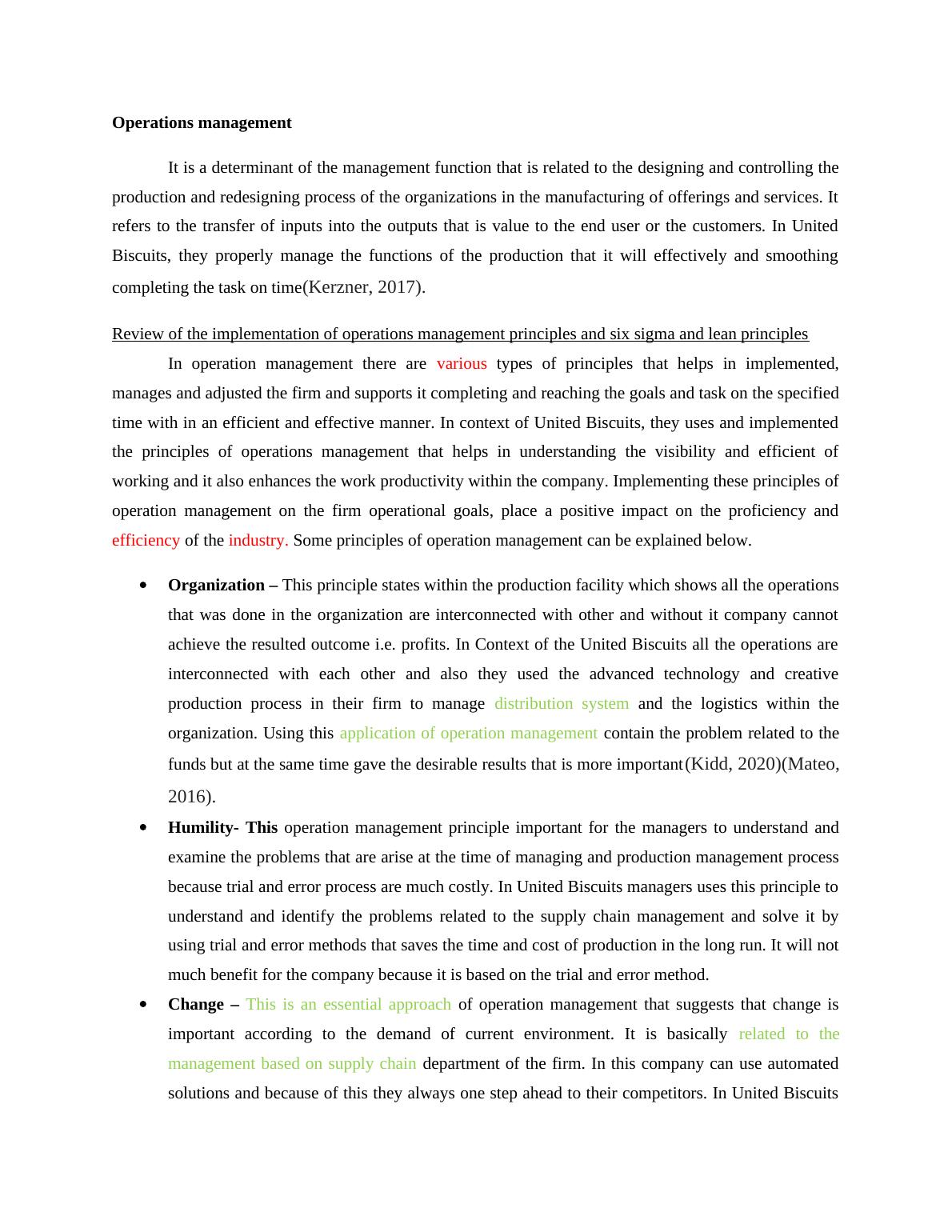 unit 16 operations and project management assignment brief