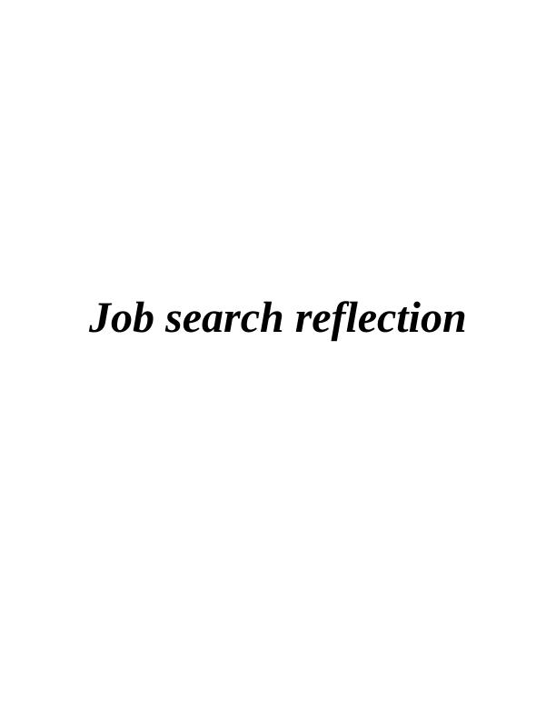 Job Search Reflection_1