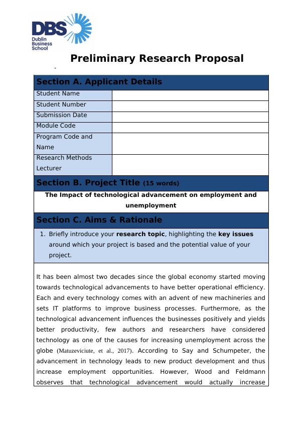 preliminary results research proposal