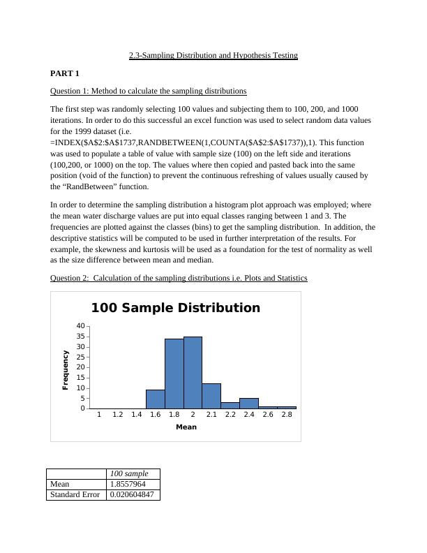 Sampling Distribution and Hypothesis Testing_1