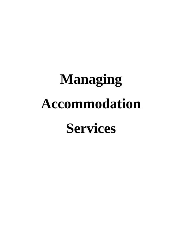 (PDF) Managing Accommodation Service_1