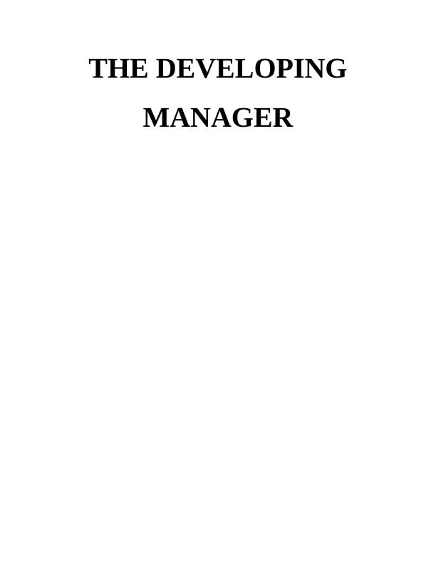 Personal development needs of the development manager_1