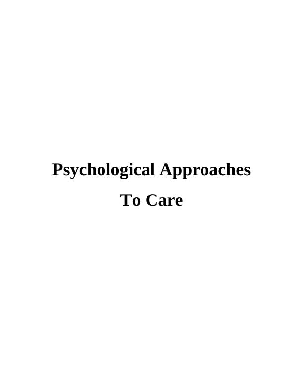 Psychological Approaches : Dave and Jenny_1