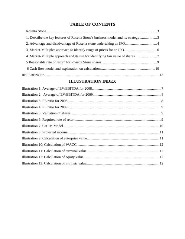 TABLE OF CONTENTS Rosetta Stone Financial entrepreneurial initiatives_2