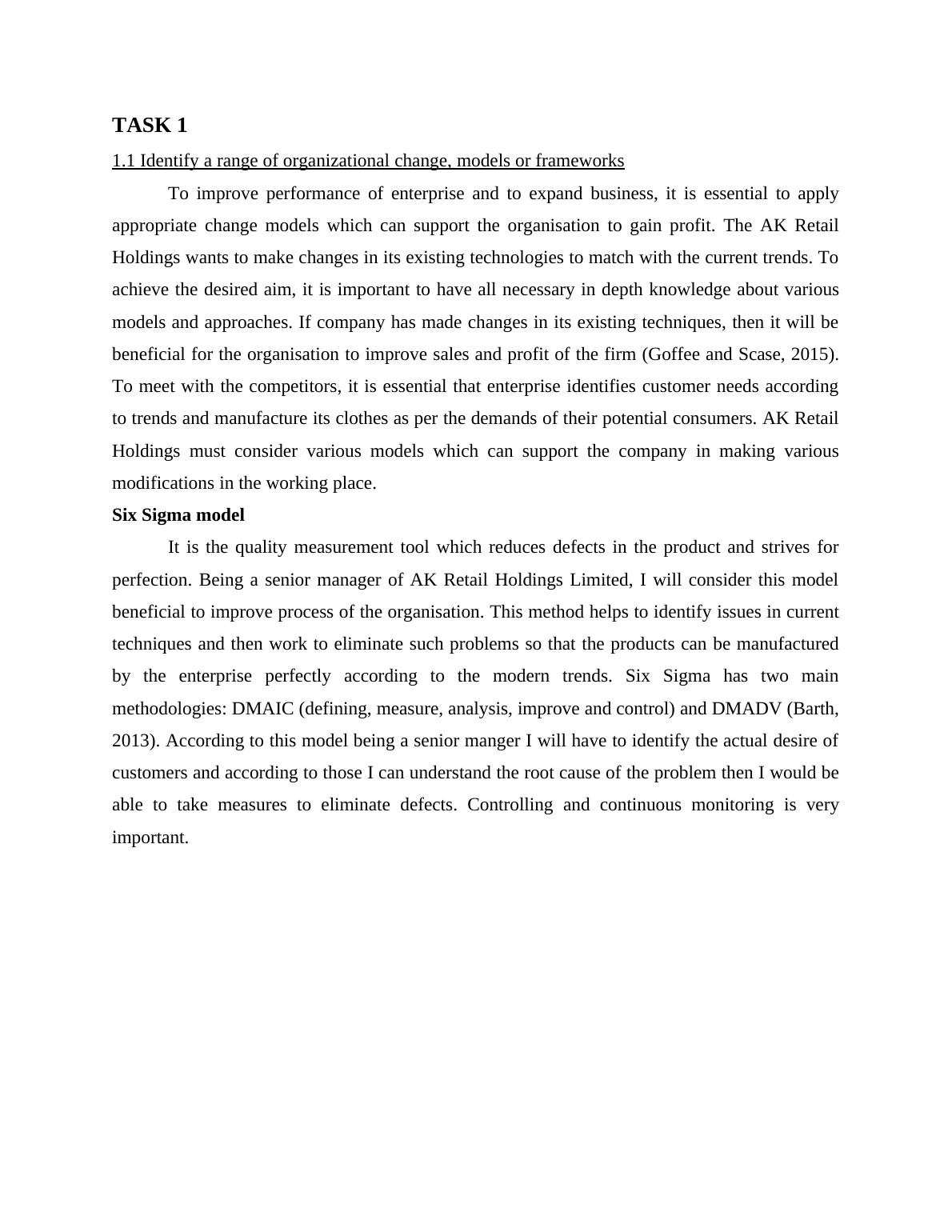 Report On AK Retail Holdings Limited - Change Management_4