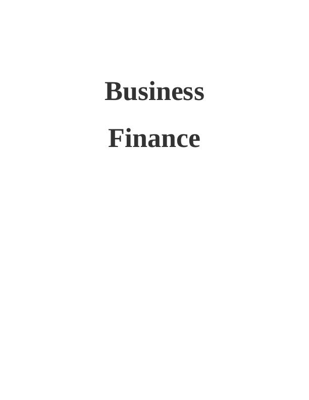 Business Finance Assignment : Snappy Drinks Plc_1