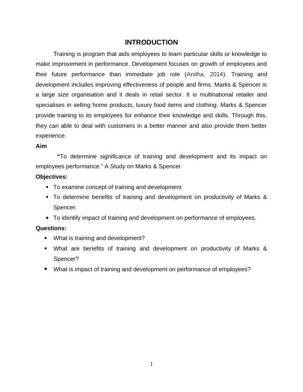 Project report on training and development_3