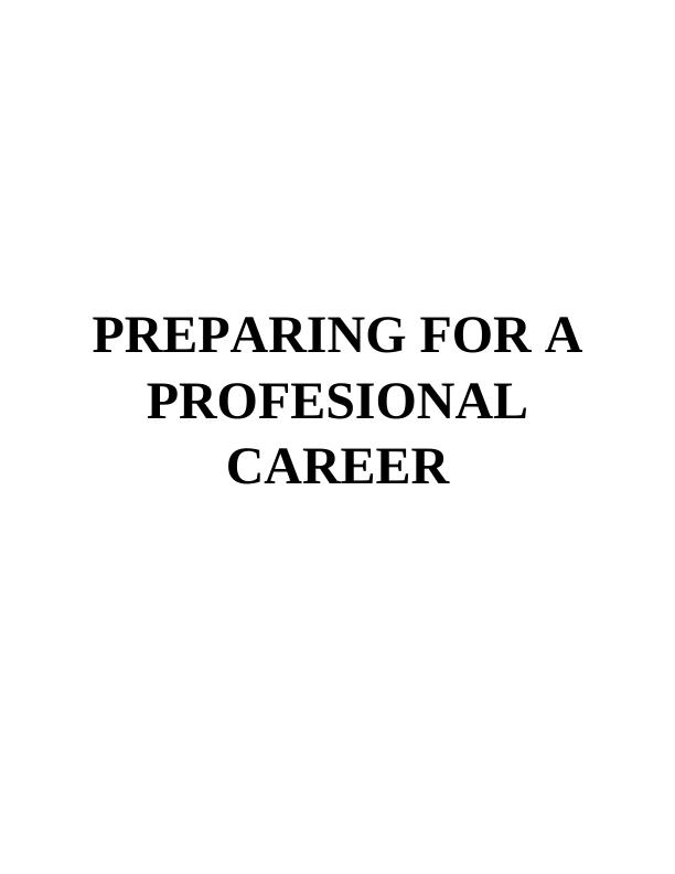 Preparing for a Professional Career_1