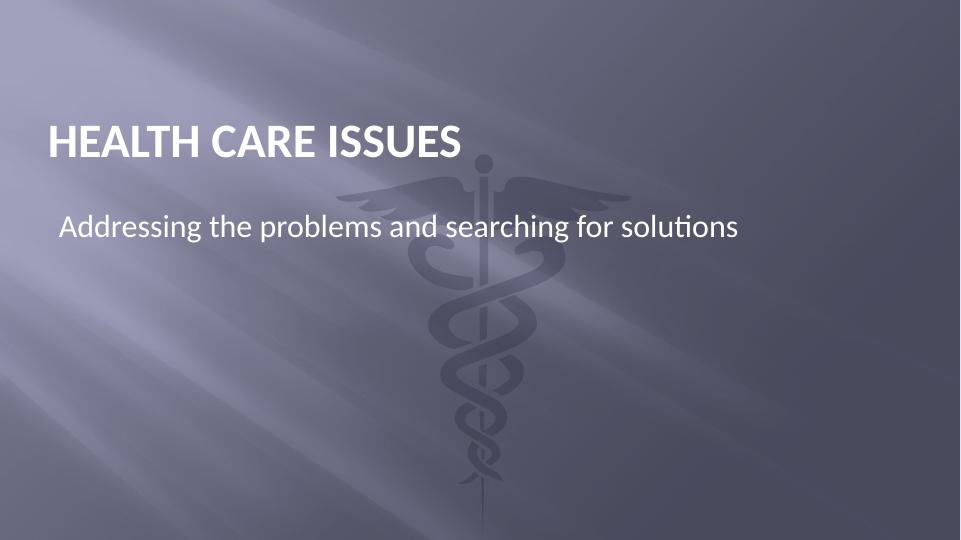 Health Care Issues - Assignment_1