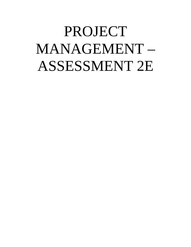 Project Management - Assessment_1