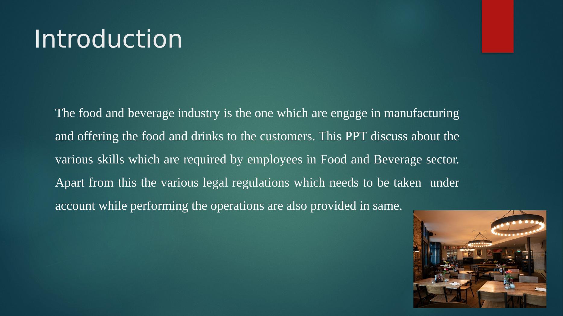 Managing Food & Beverage Operations