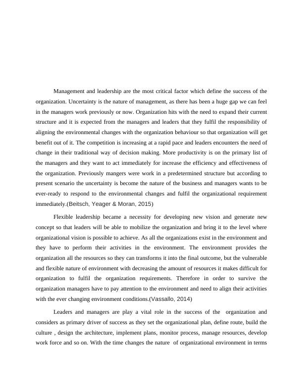 Essay of Critical Factors of Management & Ledership_2
