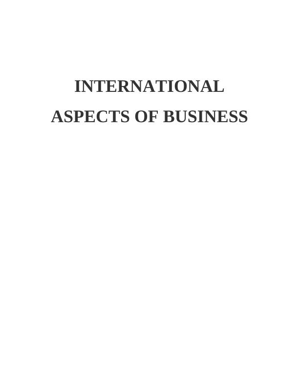 International Aspect of Business_1