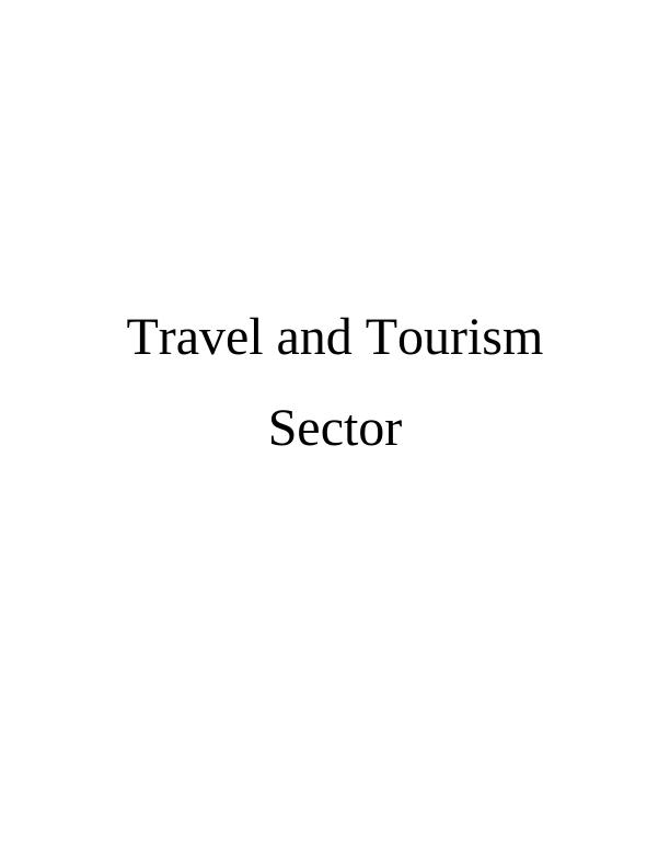 Travel and Tourism Sector of TUI Group_1