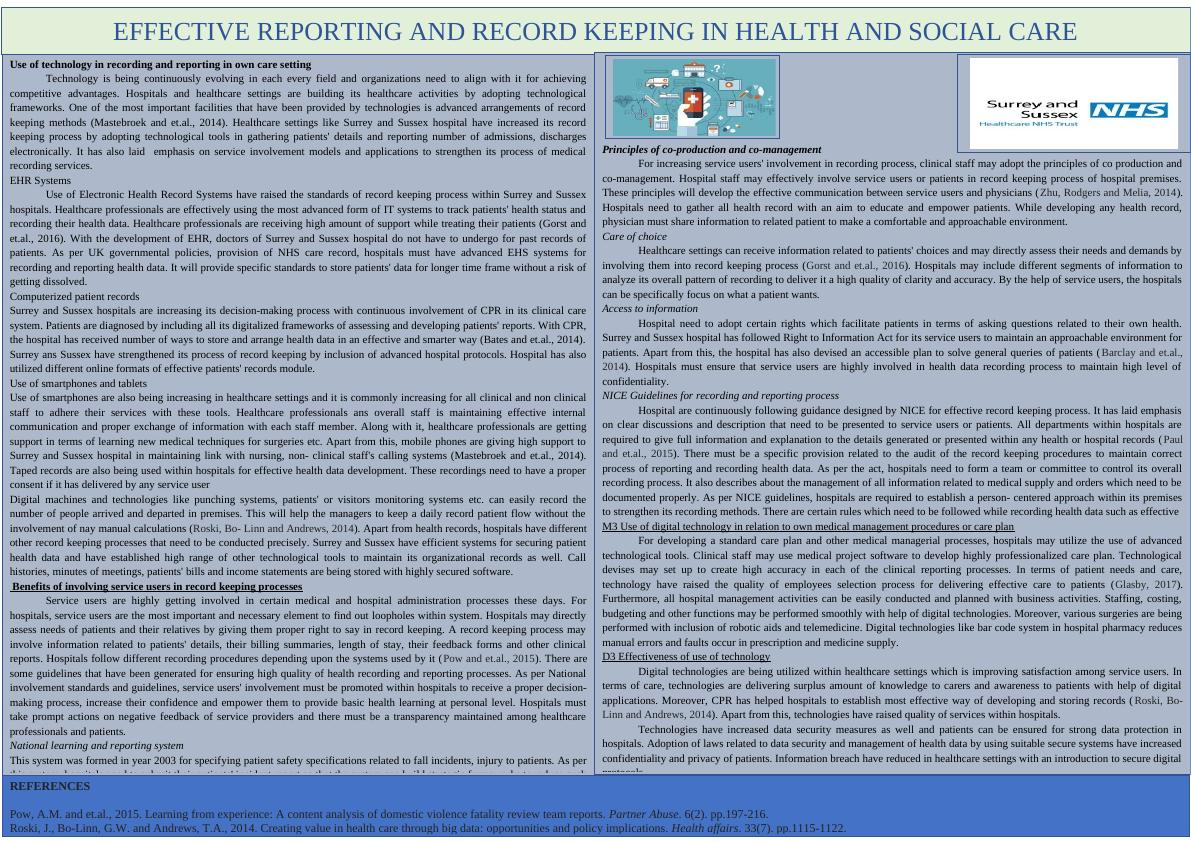 Use of Technology in Recording and Reporting in Healthcare Settings_1