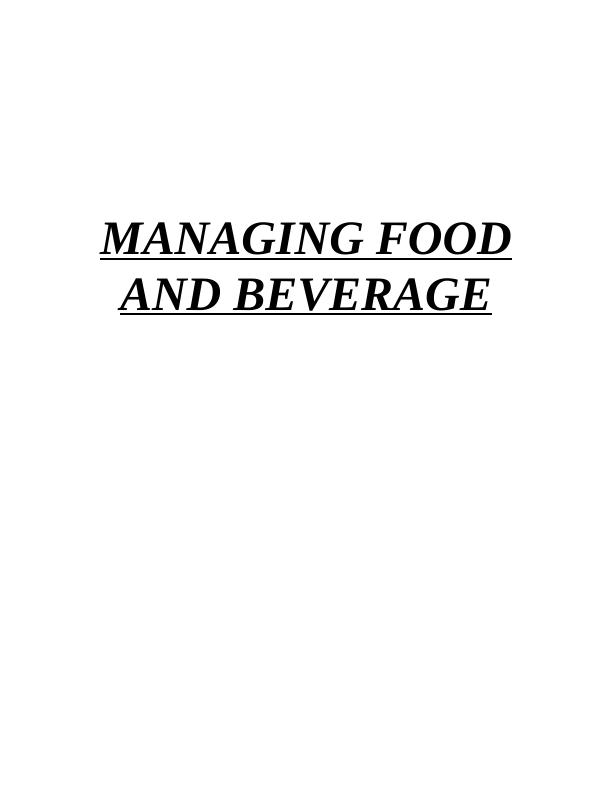 Introduction to the Food and Beverage Industry_1