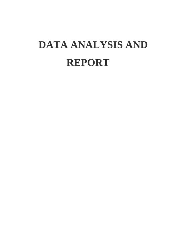 Data Analysis and Report_1