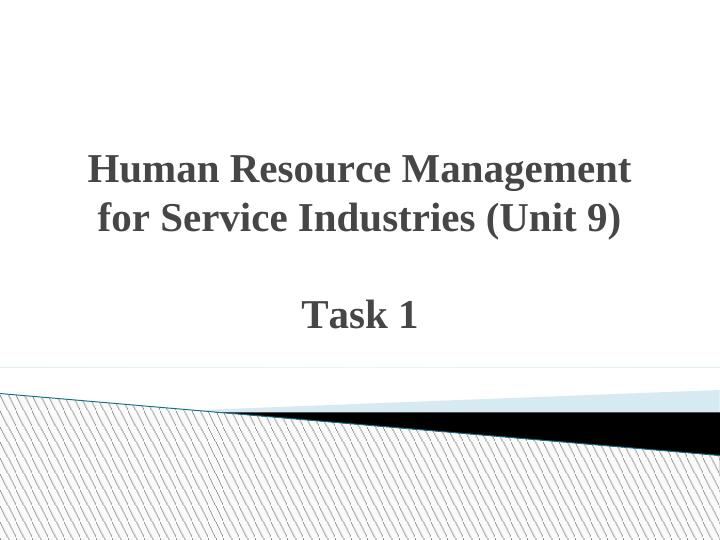 Role and Purpose of Human Resource Management in Service Industry_1
