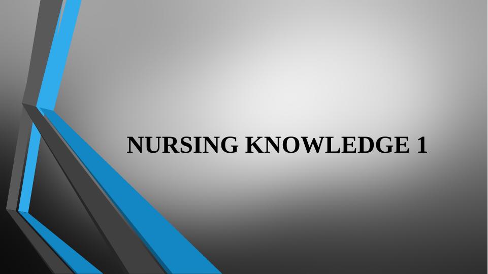 Benner's Theory of Novice to Expert in Nursing_1
