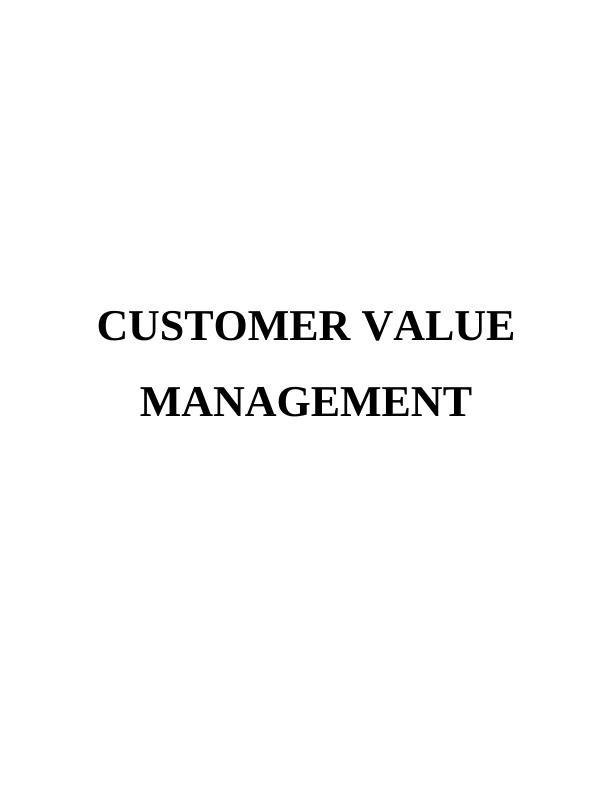 Customer Value Management Strategies_1