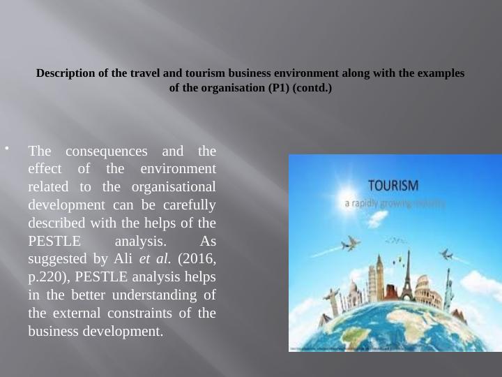 Description of the Travel and Tourism Business Environment_4