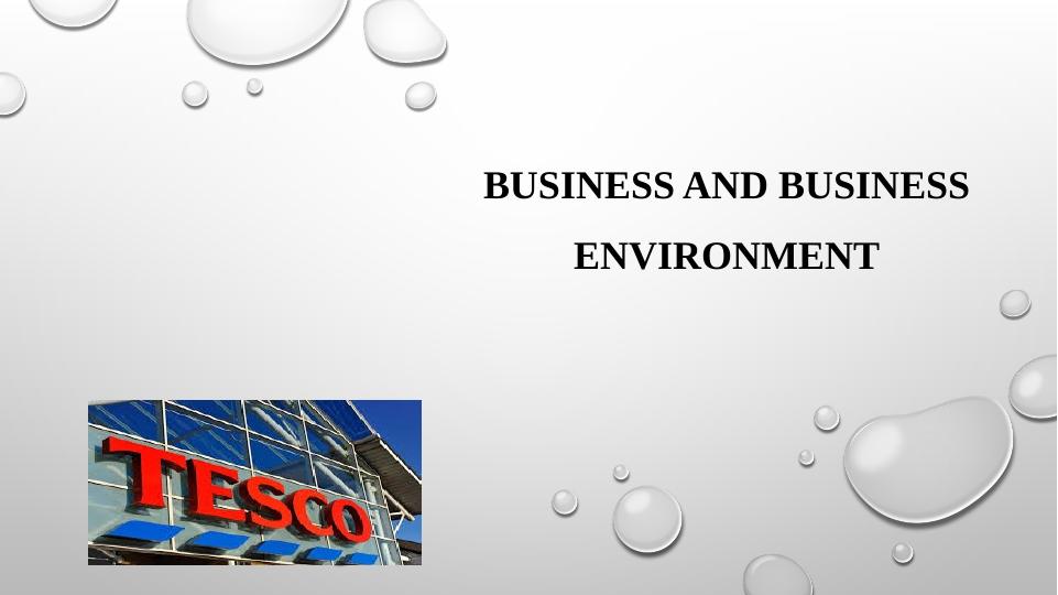 Positive and Negative Impacts of Business Environment on Tesco_1