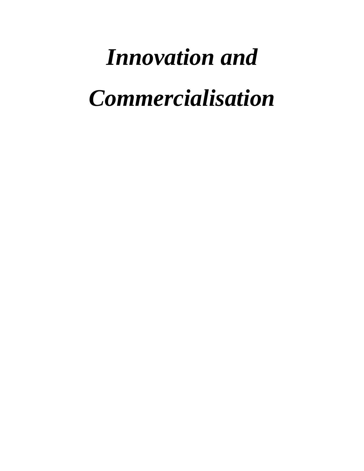 Innovation and Commercialisation in Jernick Recruitment Group : Report_1