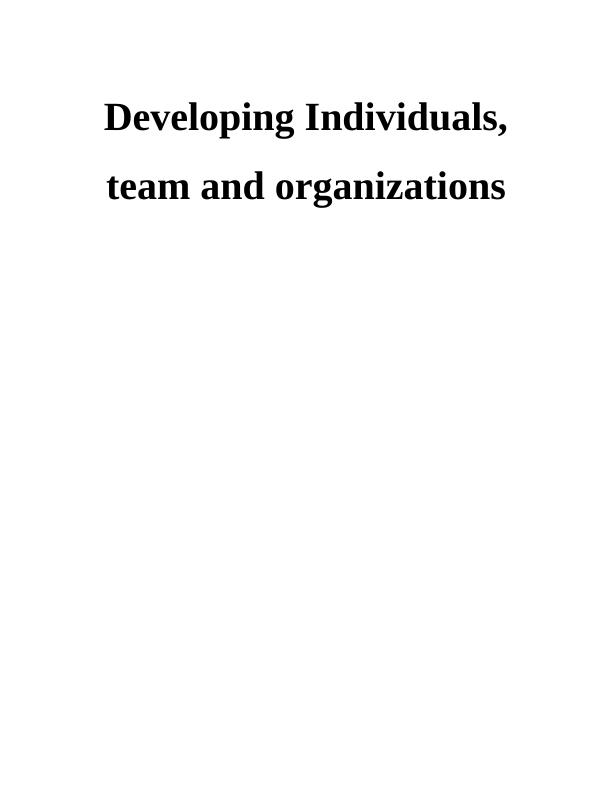 Developing Individuals, team and organizations | TESCO_1