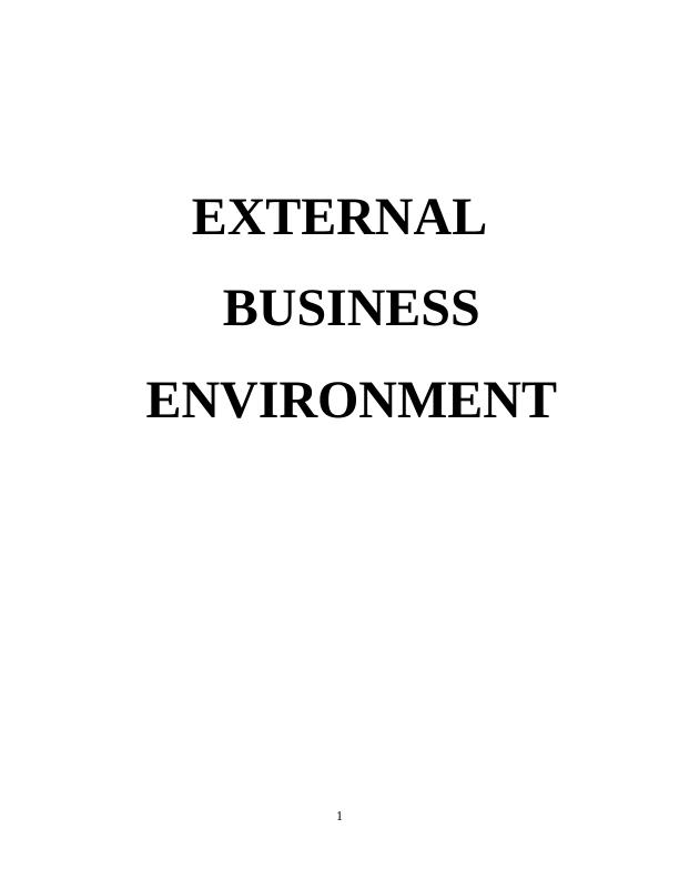 External Business Environment - Marriott_1