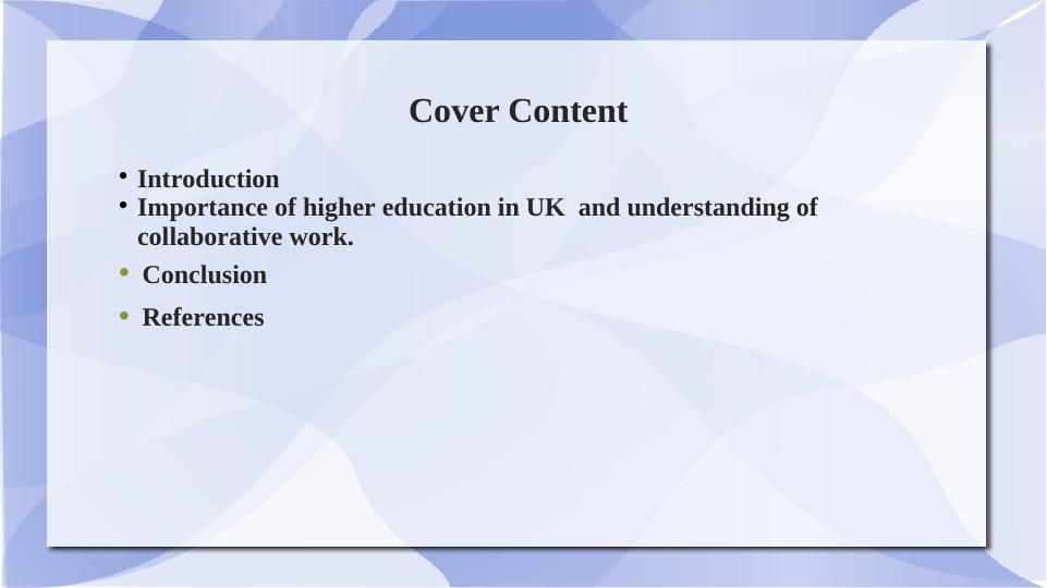 Importance of Higher Education in UK and Understanding of Collaborative Work_2