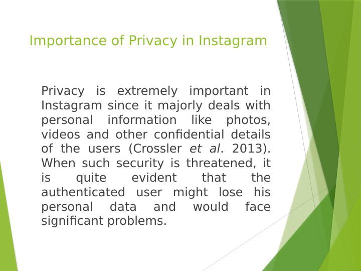 Importance of Privacy in Instagram Privacy Name of the Student Name_3