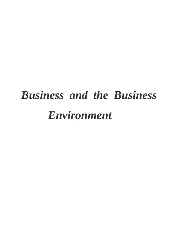 Macro-environment and business operations_1