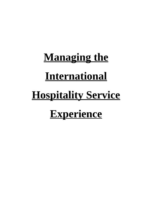 Managing the International Hospitality Service Experience_1